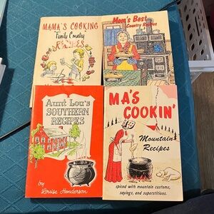 Lot of 7 Ma’s, Southern, Amish, etc. Cookbooks